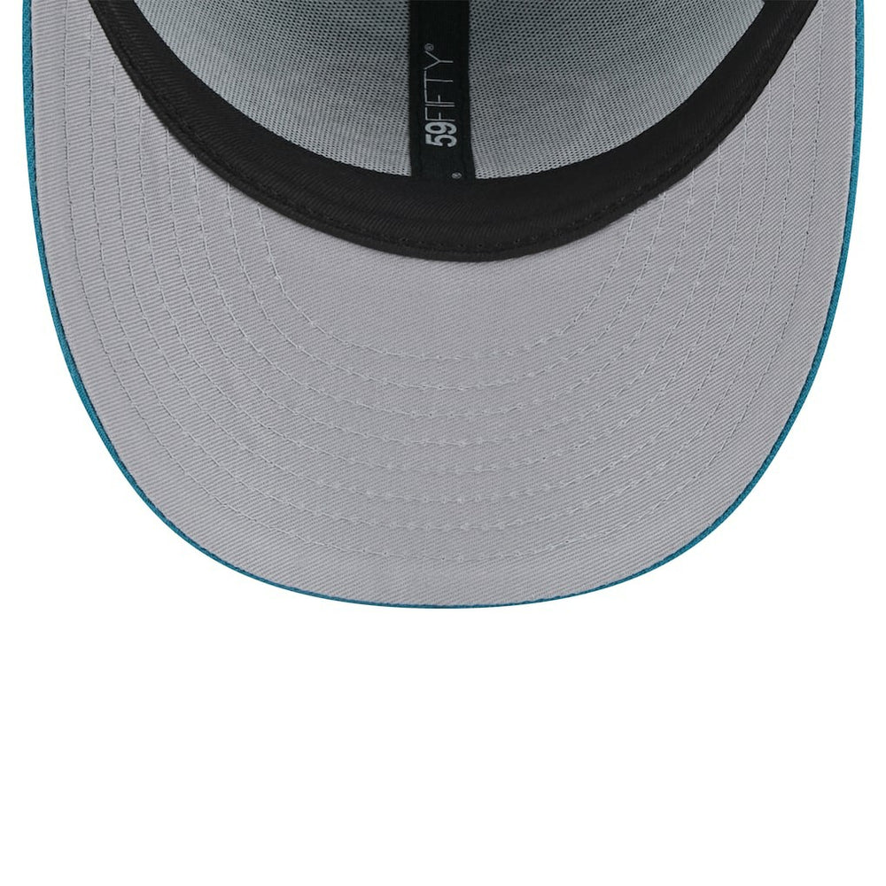 Jacksonville Jaguars New Era Throwback Logo Omaha Low Profile 59FIFTY Fitted Hat Teal