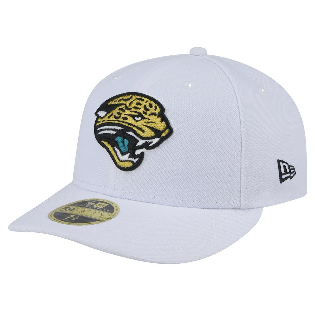 Jacksonville Jaguars New Era Throwback Logo Omaha Low Profile 59FIFTY Fitted Hat White