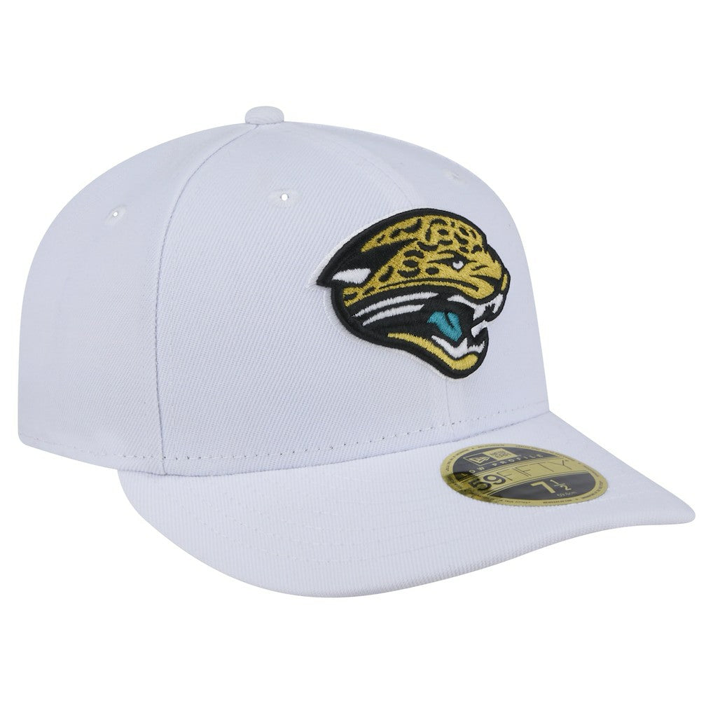 Jacksonville Jaguars New Era Throwback Logo Omaha Low Profile 59FIFTY Fitted Hat White