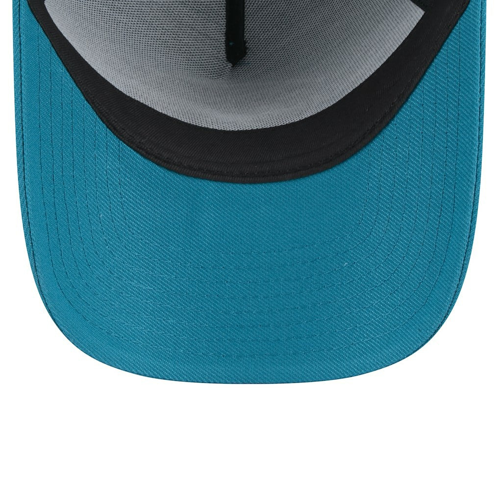 Jacksonville Jaguars New Era Throwback Logo Standard A-Frame 9FORTY Adjustable Hat Teal