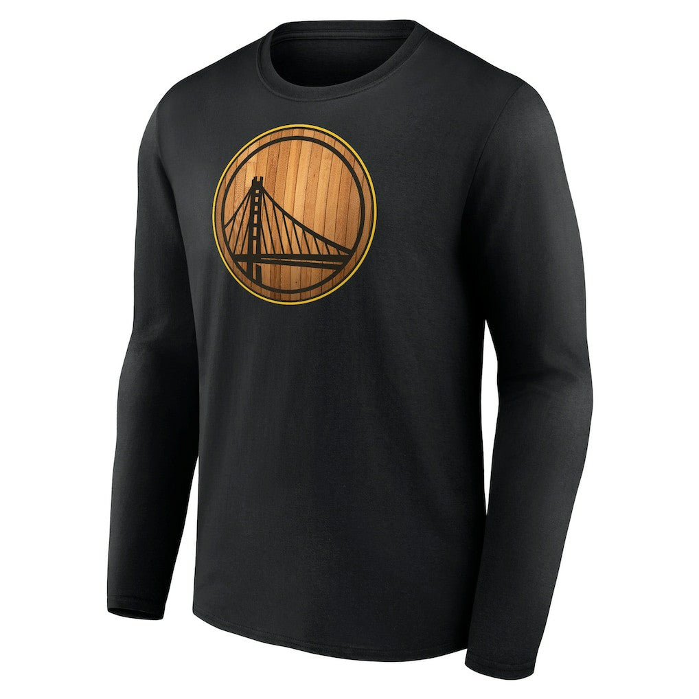 Golden State Warriors Hardwood Long Sleeve T-Shirt Black