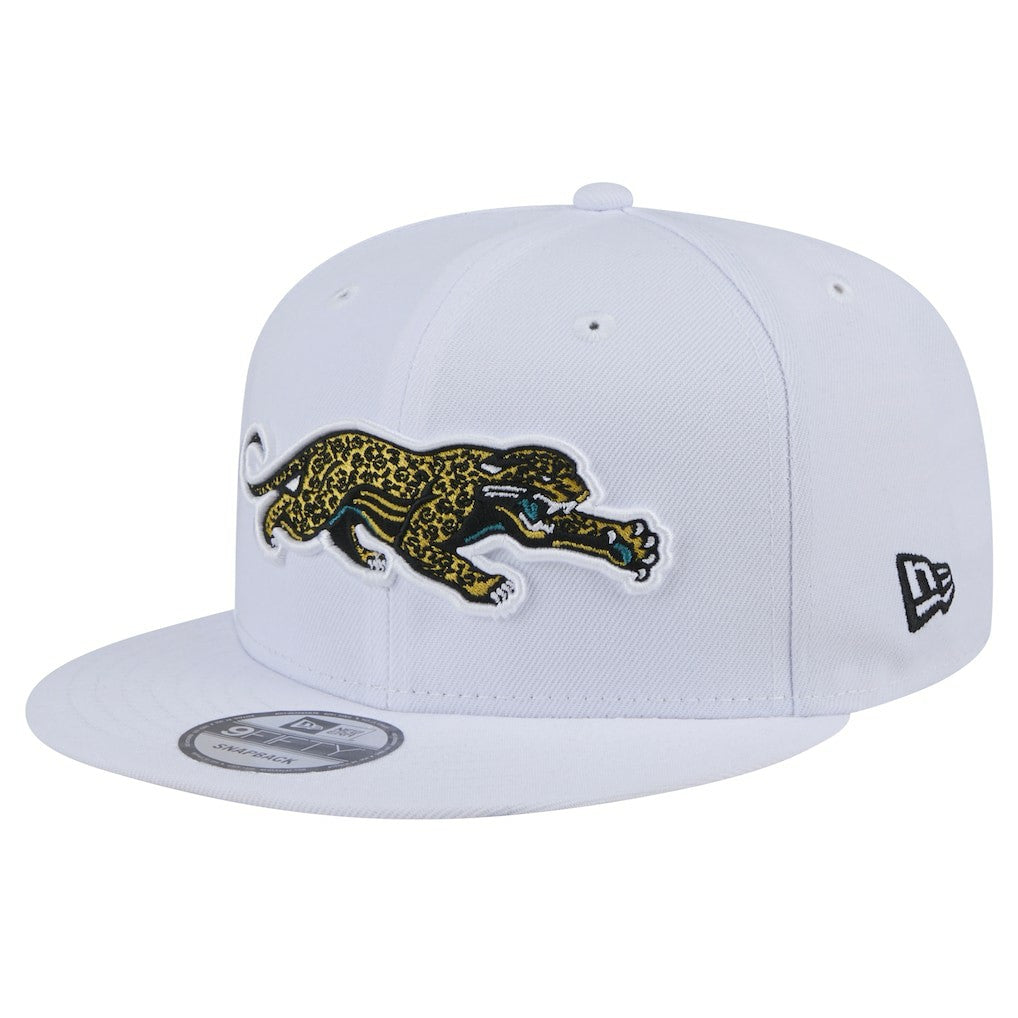 Jacksonville Jaguars New Era Throwback Crawl Standard 9FIFTY Snapback Hat White