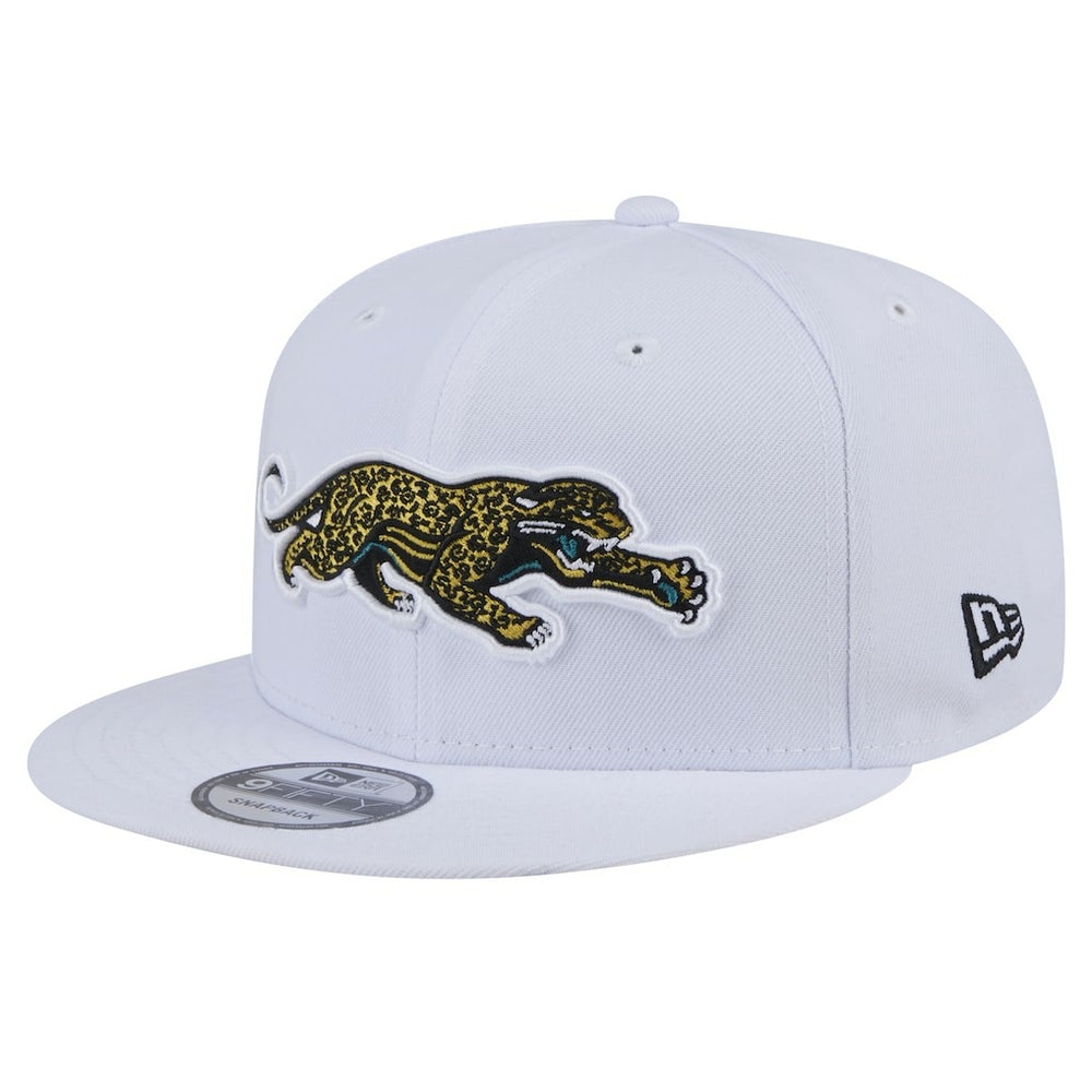Jacksonville Jaguars New Era Throwback Crawl Standard 9FIFTY Snapback Hat White
