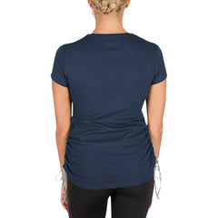 Dallas Cowboys New Era Women's Ruched Side T-Shirt Navy