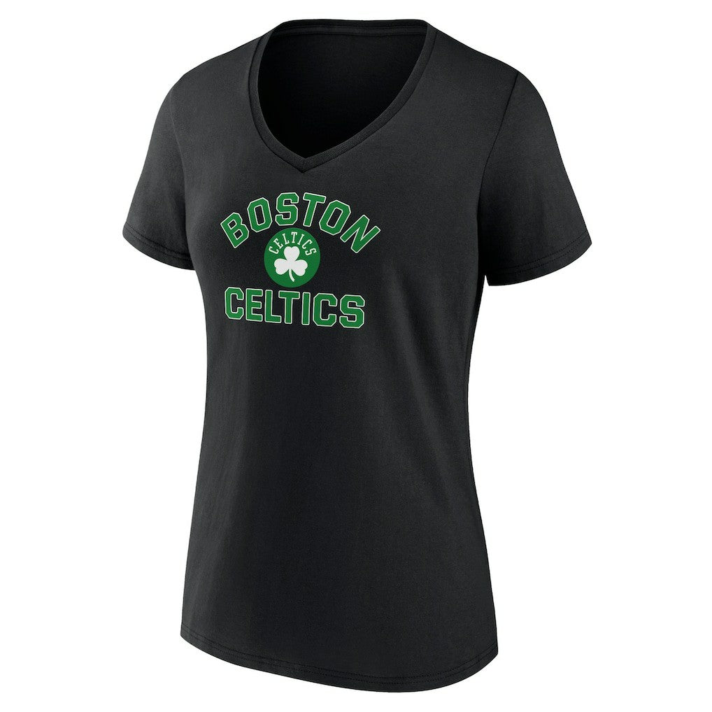 Boston Celtics Women's Overtime V-Neck T-Shirt Black