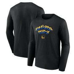 Golden State Warriors Japanese Heritage Long Sleeve T-Shirt Black