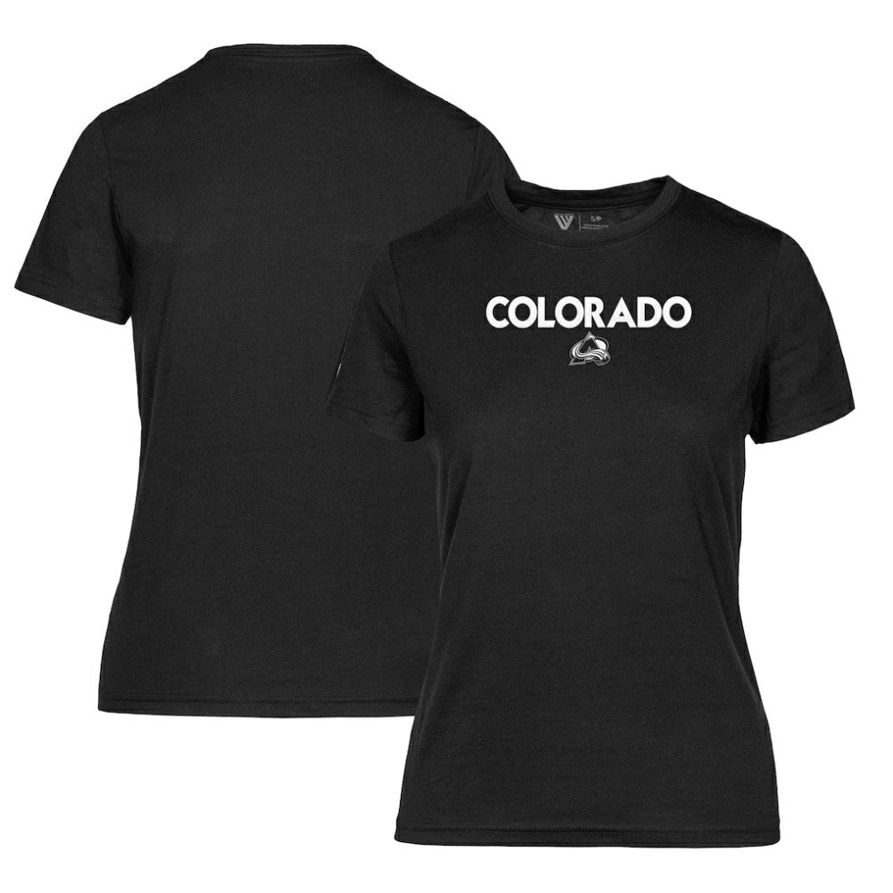 NHL Colorado Avalanche Levelwear Women's Maddox City Capsule T-Shirt - Black