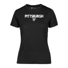 NHL Pittsburgh Penguins Levelwear Women's Maddox City Capsule T-Shirt - Black