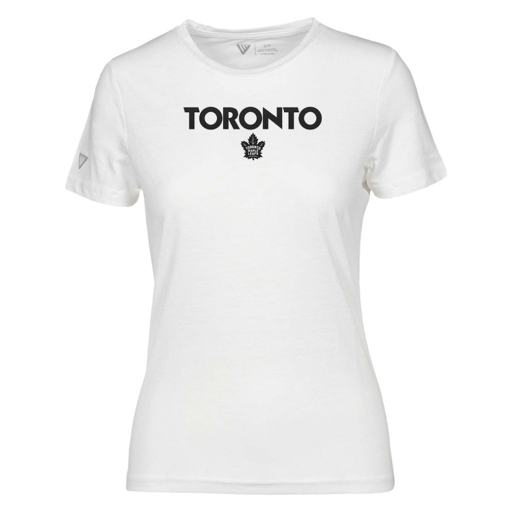 NHL Toronto Maple Leafs Levelwear Women's Maddox City Capsule T-Shirt - White