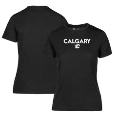 NHL Calgary Flames Levelwear Women's Maddox City Capsule T-Shirt - Black