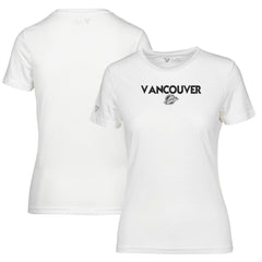 NHL Vancouver Canucks Levelwear Women's Maddox City Capsule T-Shirt - White