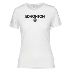 NHL Edmonton Oilers Levelwear Women's Maddox City Capsule T-Shirt - White
