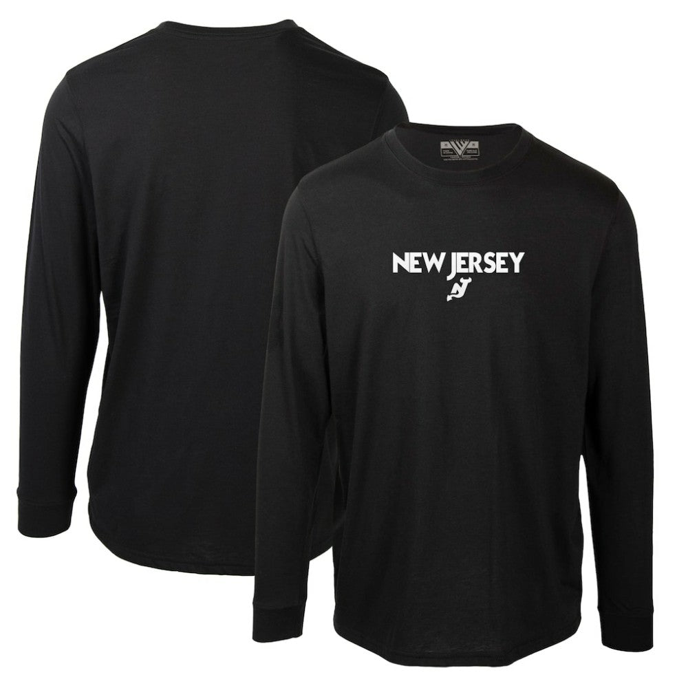 NHL New Jersey Devils Levelwear Oscar City Capsule Long Sleeve T-Shirt - Black
