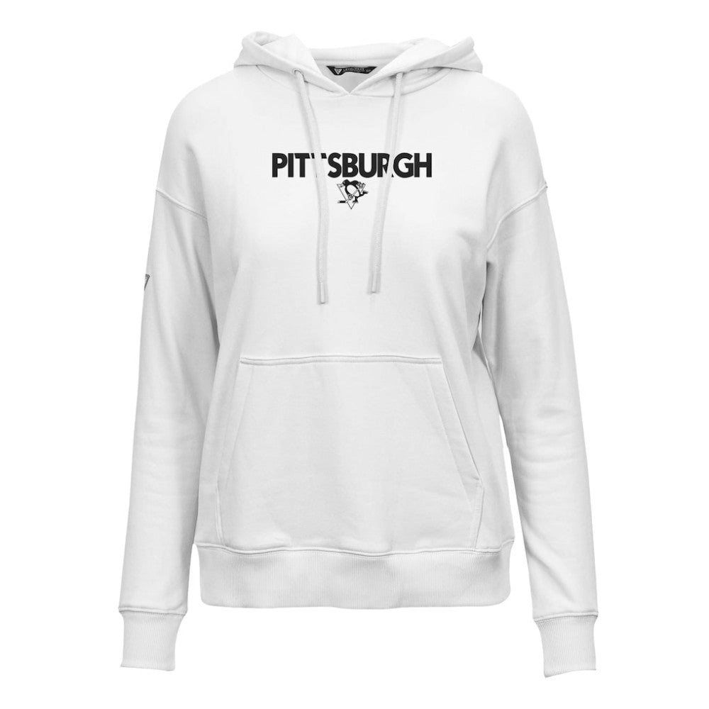 NHL Pittsburgh Penguins Levelwear Women's Adorn City Capsule Pullover Hoodie - White