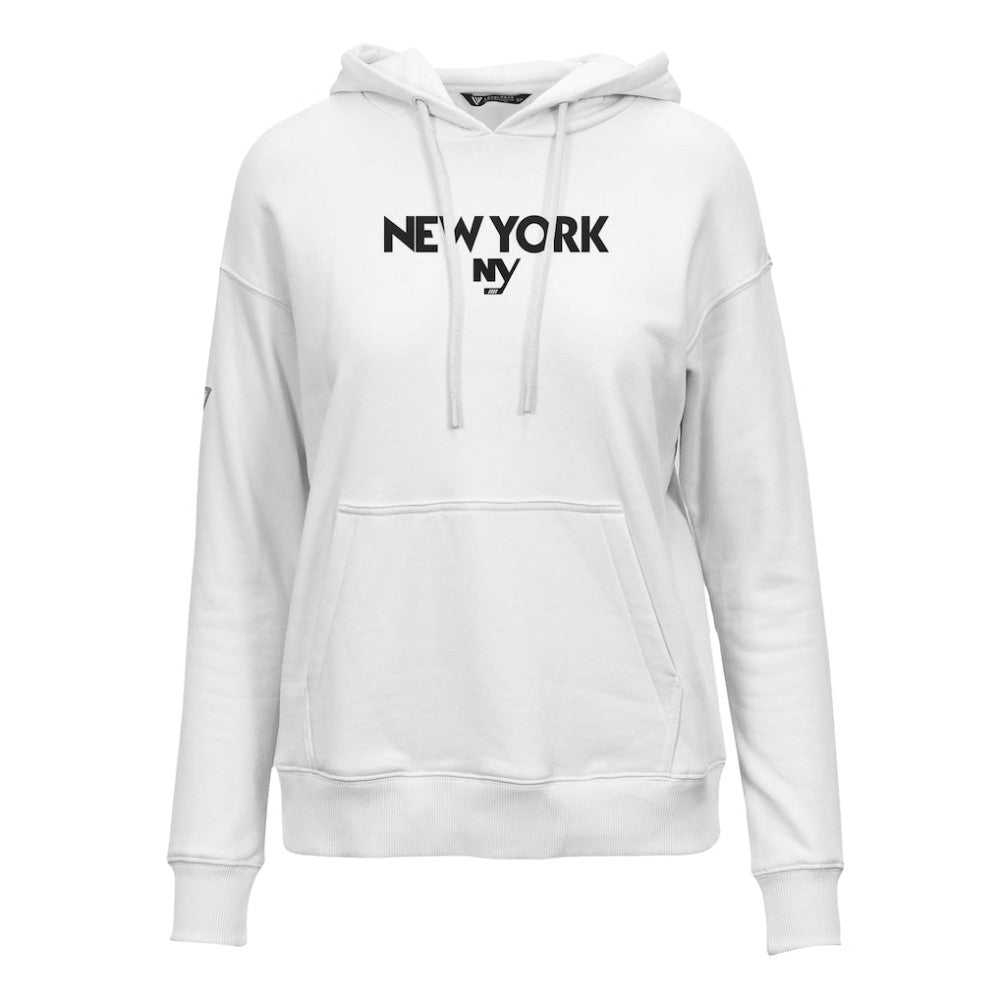 NHL New York Islanders Levelwear Women's Adorn City Capsule Pullover Hoodie - White