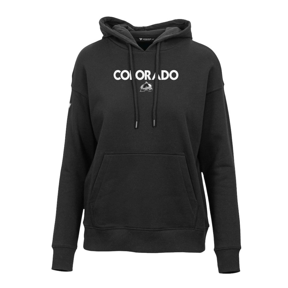 NHL Colorado Avalanche Levelwear Women's Adorn City Capsule Pullover Hoodie - Black