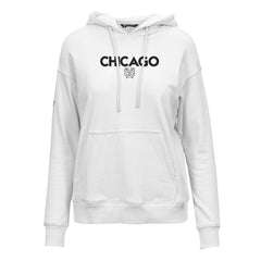 NHL Chicago Blackhawks Levelwear Women's Adorn City Capsule Pullover Hoodie - White