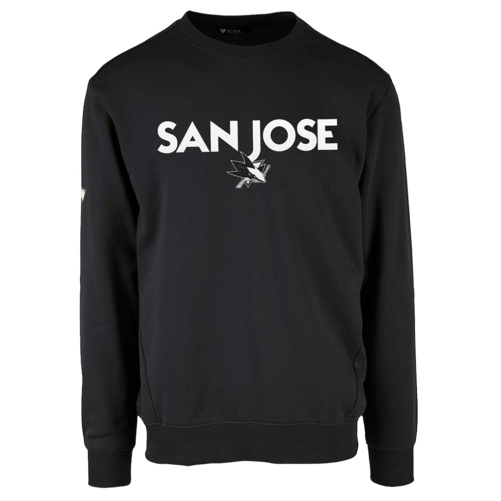 NHL San Jose Sharks Levelwear Zane City Capsule Pullover Sweatshirt - Black