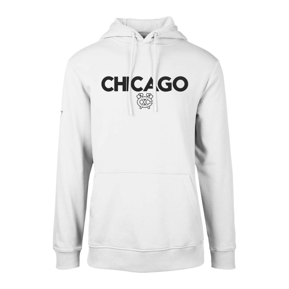NHL Chicago Blackhawks Levelwear Podium City Capsule Pullover Hoodie - White
