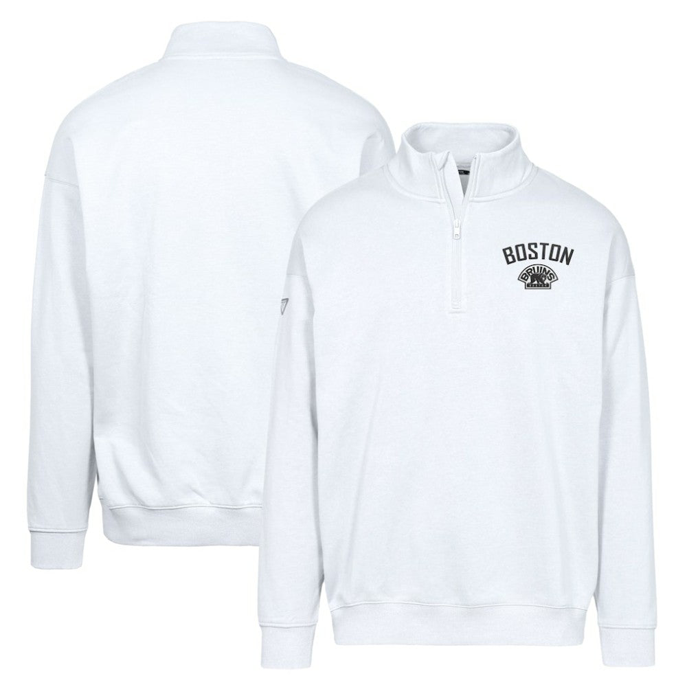 NHL Boston Bruins Levelwear Murray City Capsule Quarter-Zip Sweatshirt - White