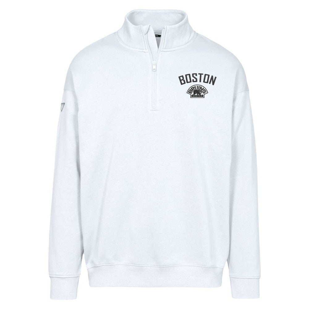 NHL Boston Bruins Levelwear Murray City Capsule Quarter-Zip Sweatshirt - White