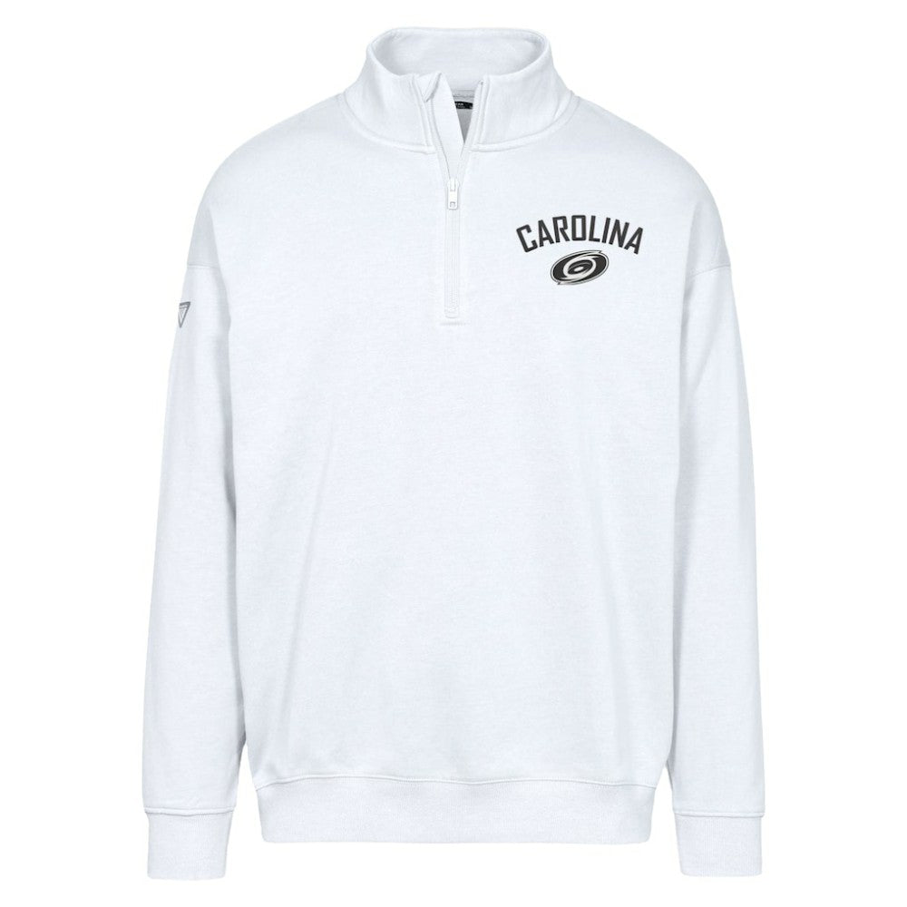 NHL Carolina Hurricanes Levelwear Murray City Capsule Quarter-Zip Sweatshirt - White