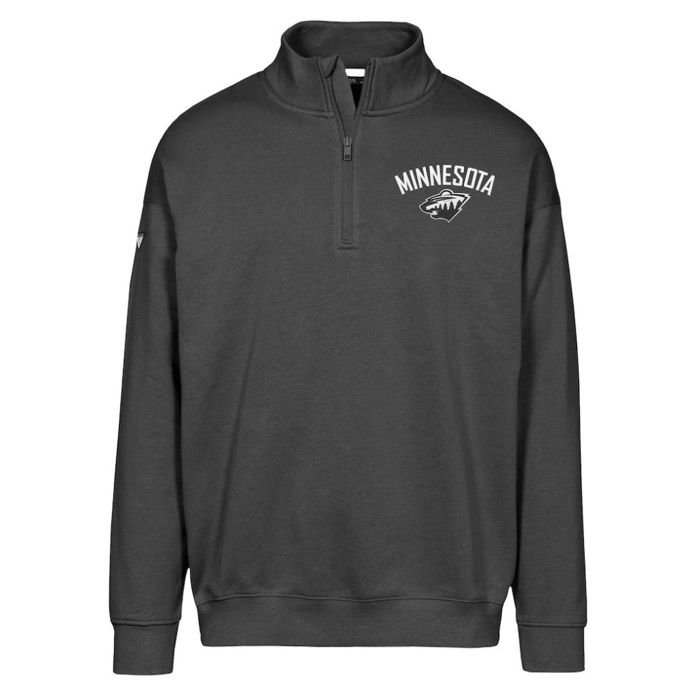 NHL Minnesota Wild Levelwear Murray City Capsule Quarter-Zip Sweatshirt - Black