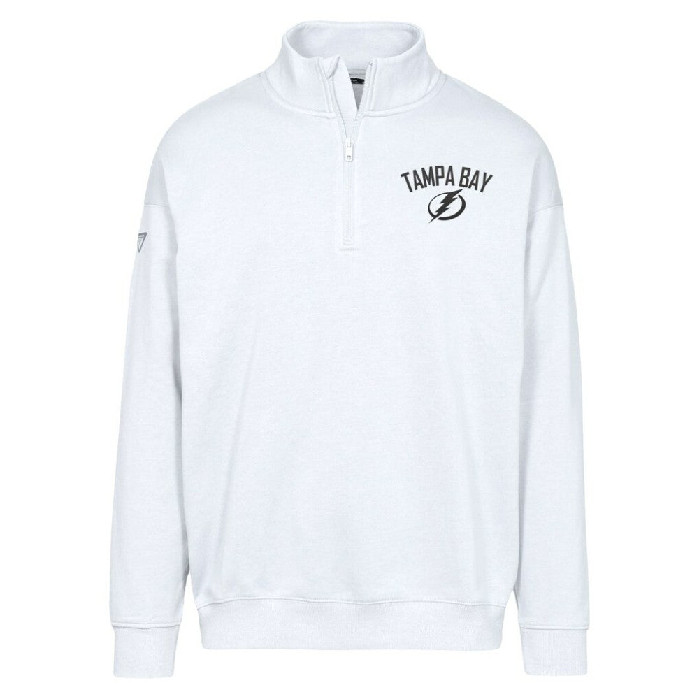 NHL Tampa Bay Lightning Levelwear Murray City Capsule Quarter-Zip Sweatshirt - White