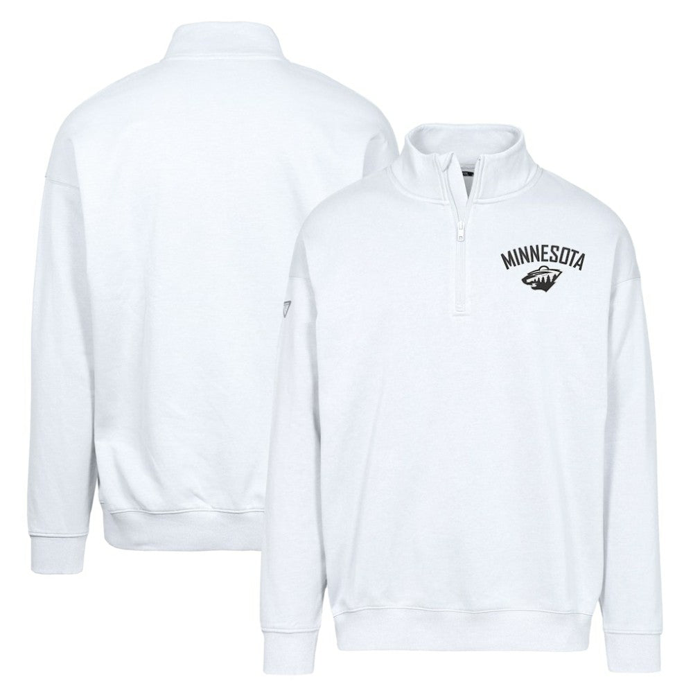 NHL Minnesota Wild Levelwear Murray City Capsule Quarter-Zip Sweatshirt - White