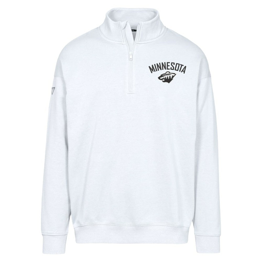 NHL Minnesota Wild Levelwear Murray City Capsule Quarter-Zip Sweatshirt - White