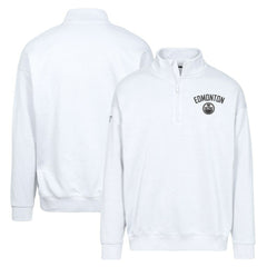 NHL Edmonton Oilers Levelwear Murray City Capsule Quarter-Zip Sweatshirt - White