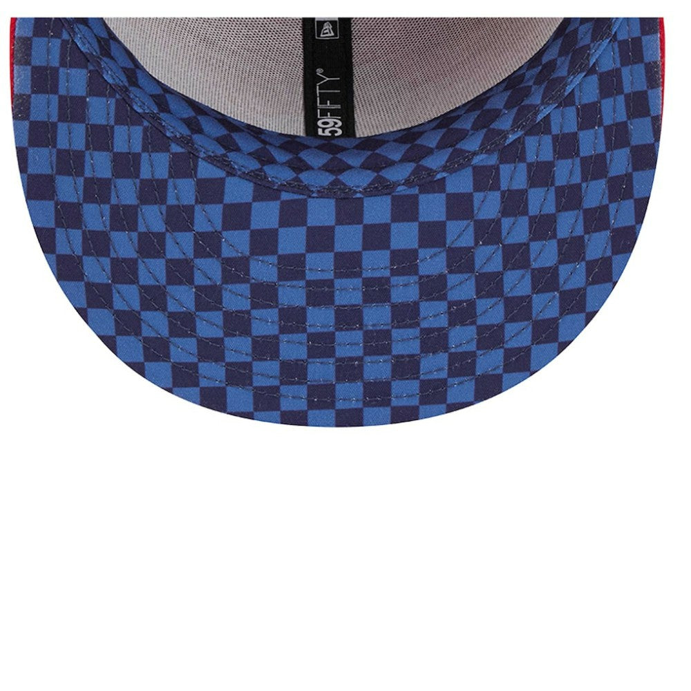 St. Louis Cardinals New Era Checkered Undervisor 59FIFTY Fitted Hat - Red Hats