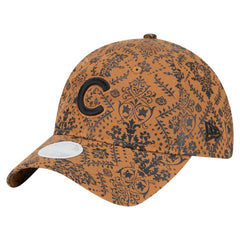 Chicago Cubs New Era Women's Vintage Deco 9TWENTY Adjustable Hat - Brown Hats