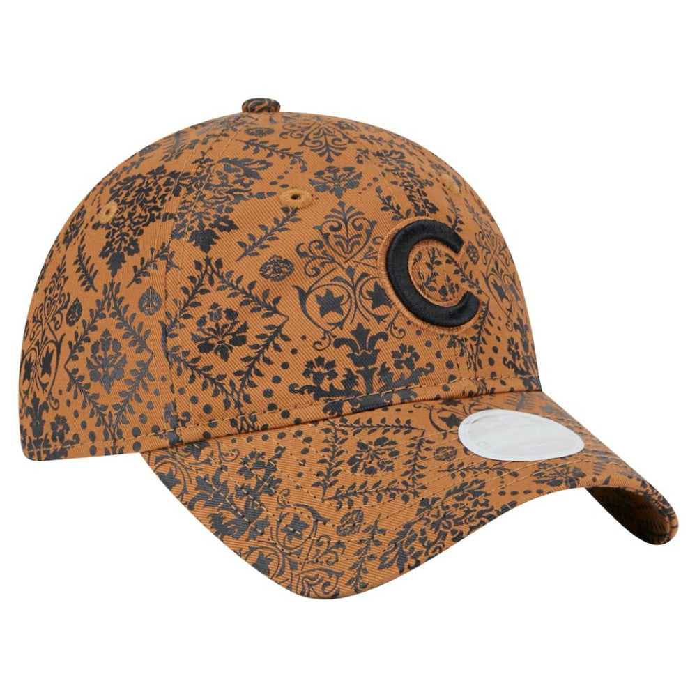 Chicago Cubs New Era Women's Vintage Deco 9TWENTY Adjustable Hat - Brown Hats