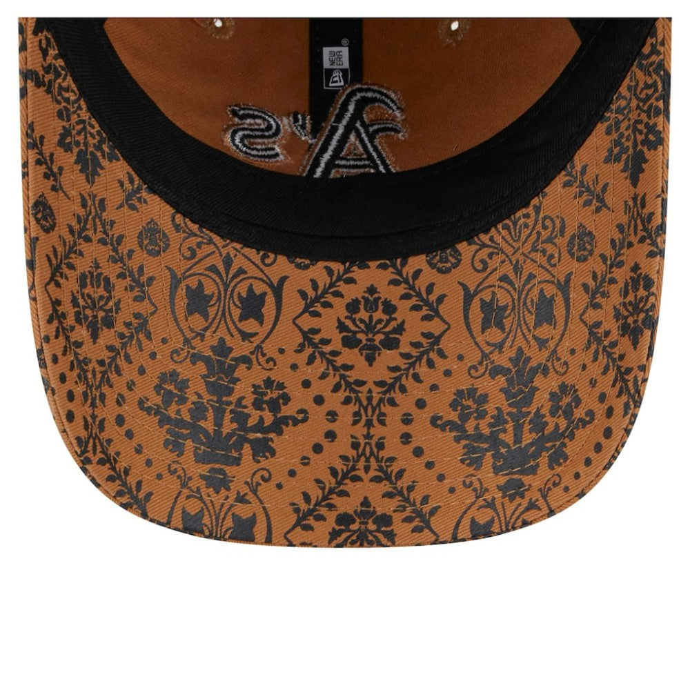 Athletics New Era Women's Vintage Deco 9TWENTY Adjustable Hat - Brown Hats