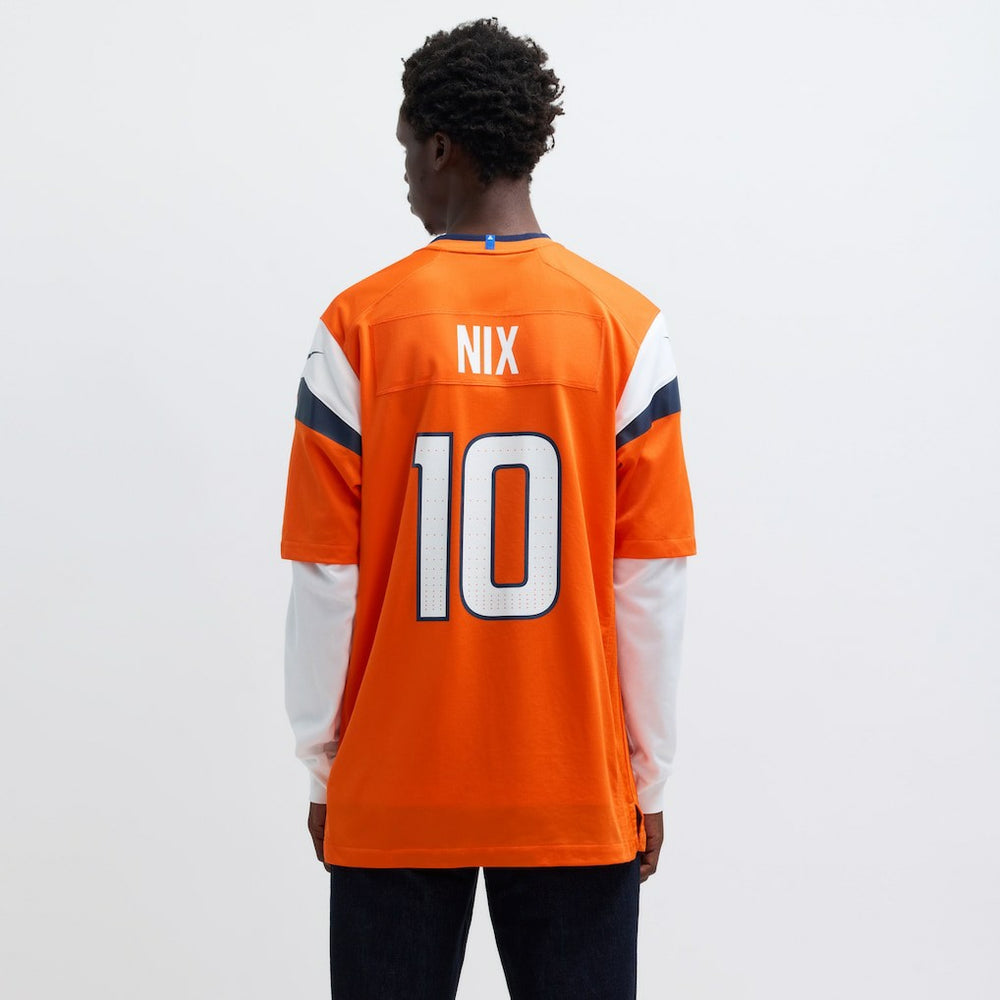 Bo Nix Denver Broncos Player Game Jersey Orange