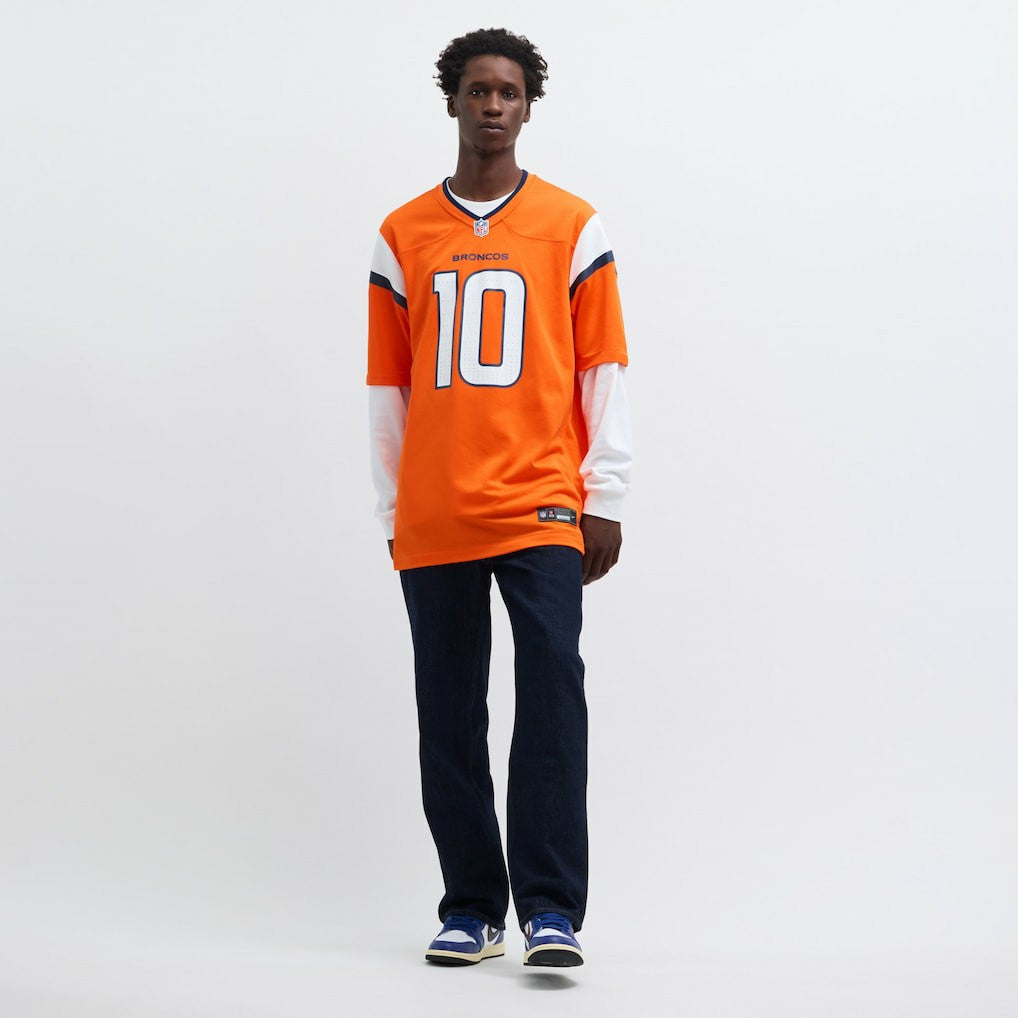 Bo Nix Denver Broncos Player Game Jersey Orange