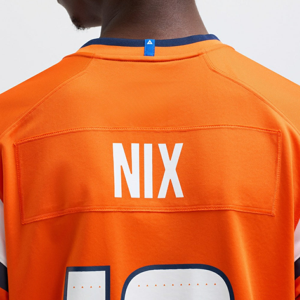 Bo Nix Denver Broncos Player Game Jersey Orange