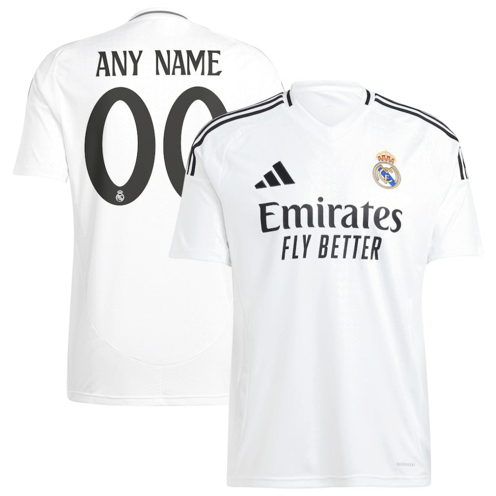 Real Madrid 2024/25 Home Replica Custom Jersey White shop