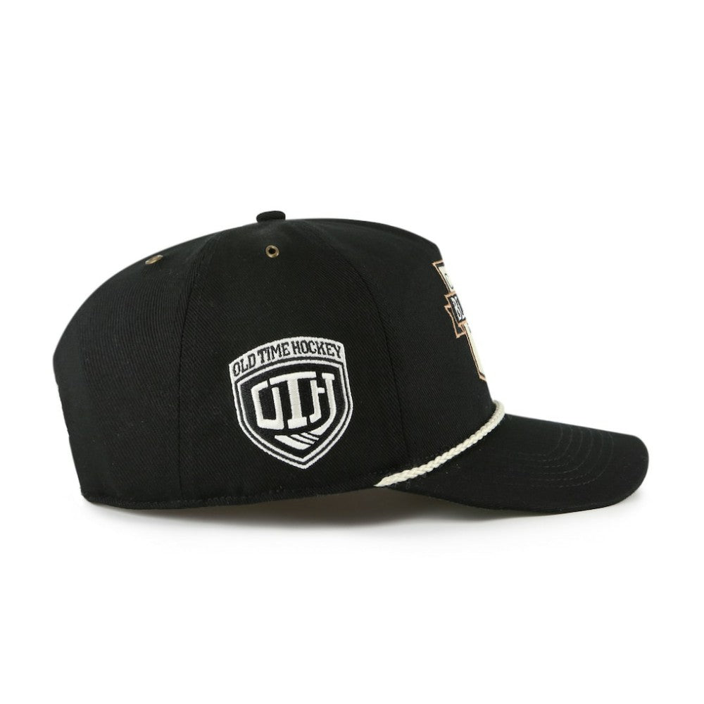 NHL Boston Bruins '47 Old Time Hockey Rafter Sure Shot Hitch Adjustable Hat - Black