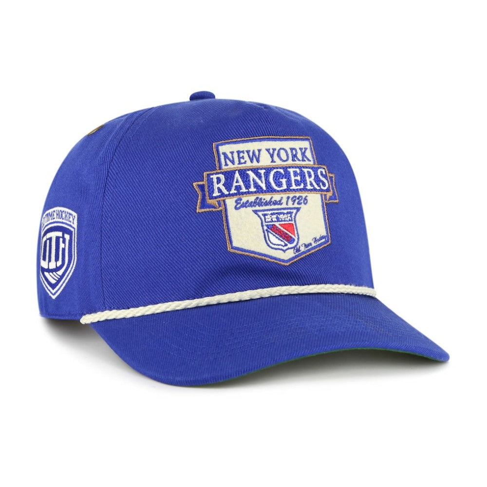 NHL New York Rangers '47 Old Time Hockey Rafter Sure Shot Hitch Adjustable Hat - Blue