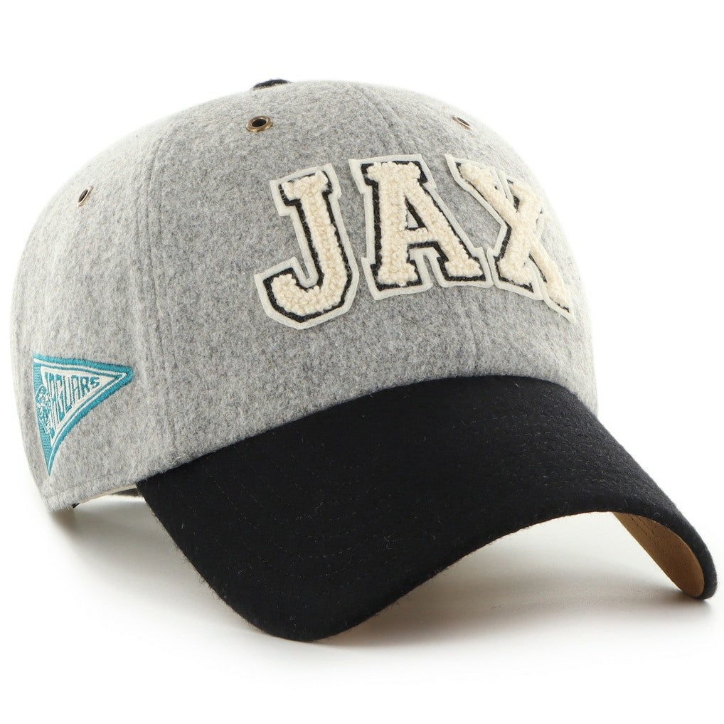 Jacksonville Jaguars Stoney Clover Lane x '47 Unisex Block Clean Up Adjustable Hat Gray/Black