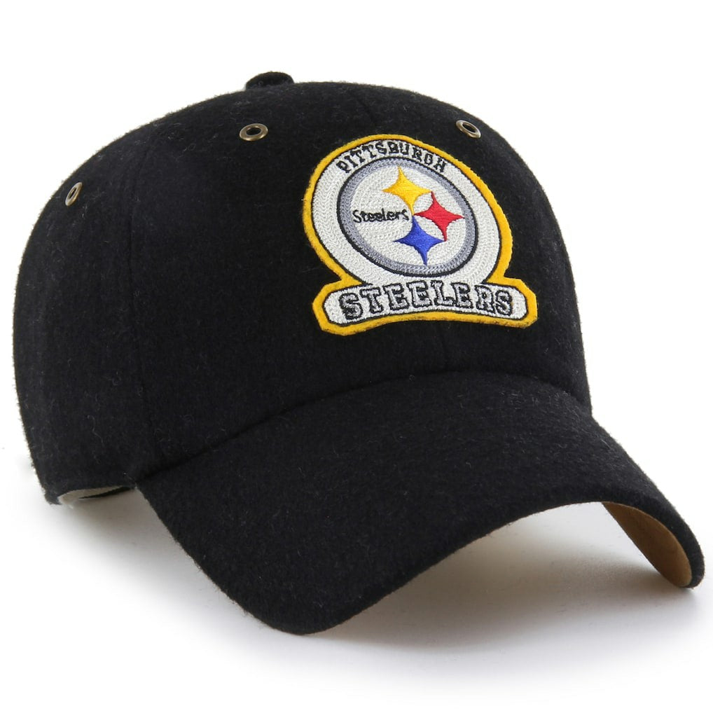 Pittsburgh Steelers Stoney Clover Lane x '47 Unisex Field Goal Clean Up Adjustable Hat Black