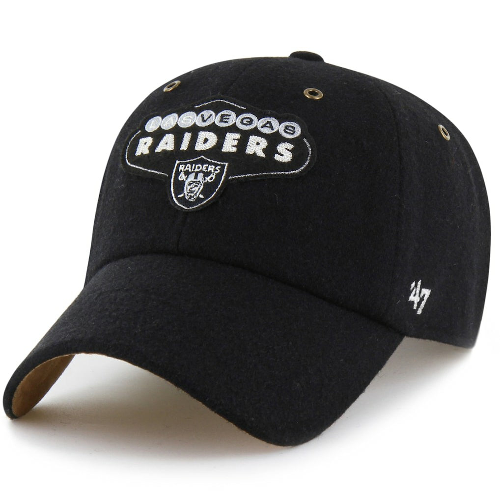 Las Vegas Raiders Stoney Clover Lane x '47 Unisex Field Goal Clean Up Adjustable Hat Black