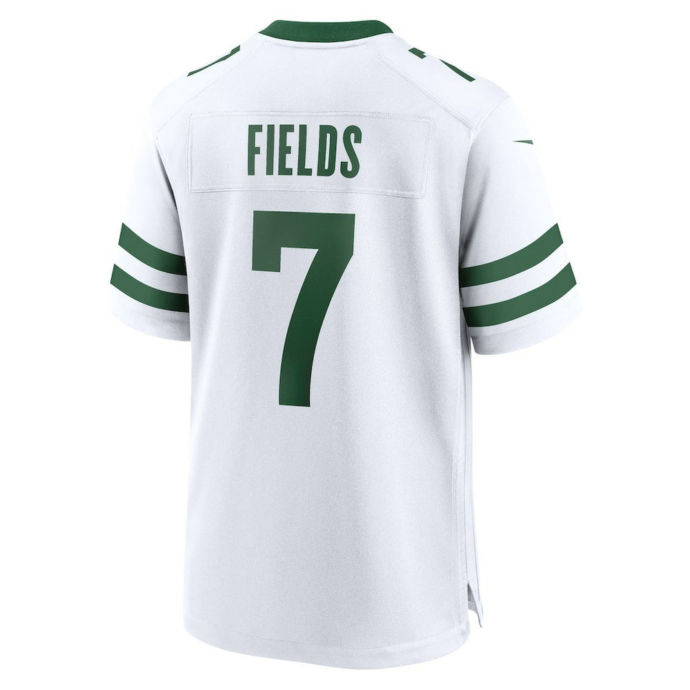 Justin Fields New York Jets Game Jersey Legacy White