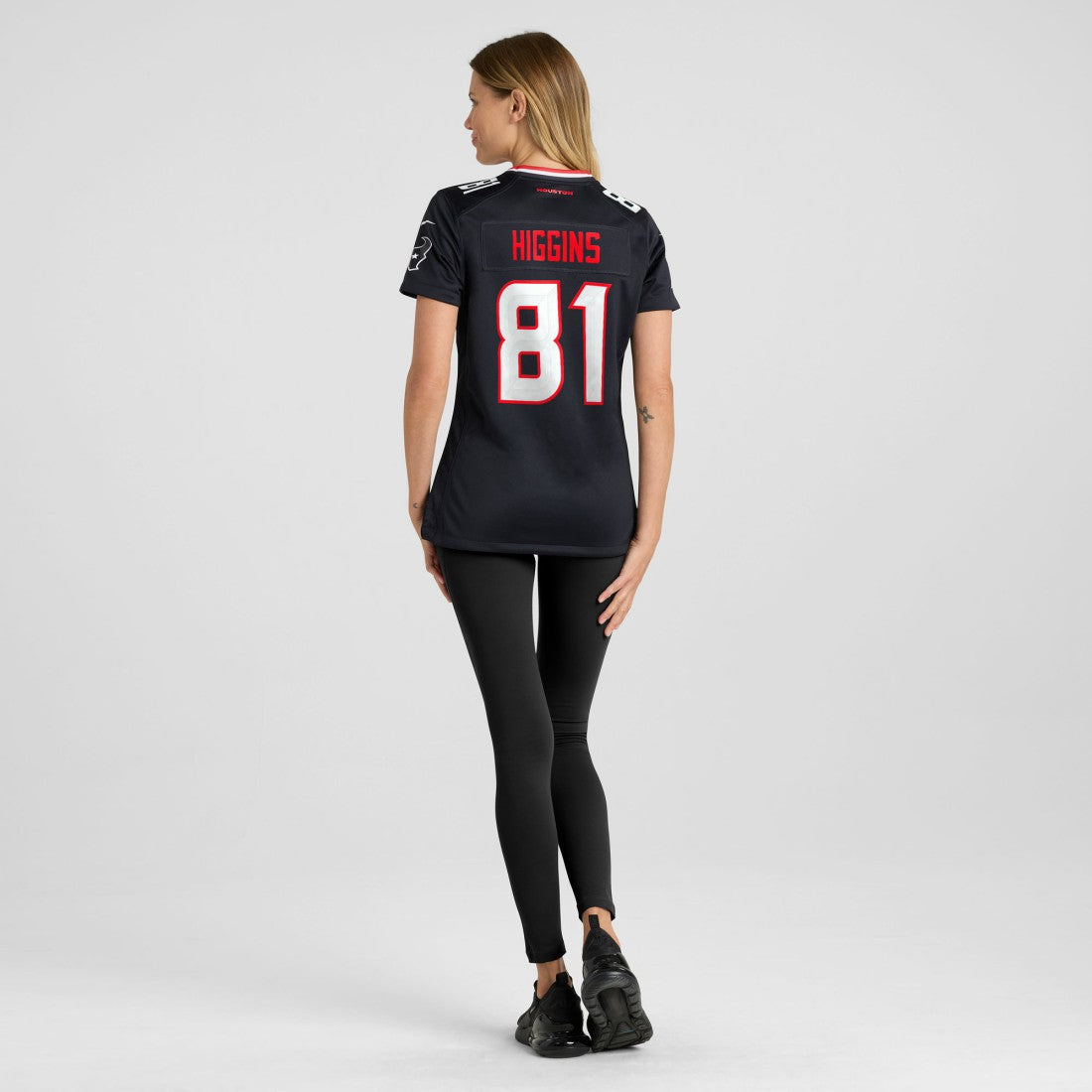 Jayden Higgins Houston Texans Women's Game Jersey Navy