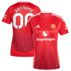 Manchester United Women's 2024/25 Home Replica Custom Jersey Red
