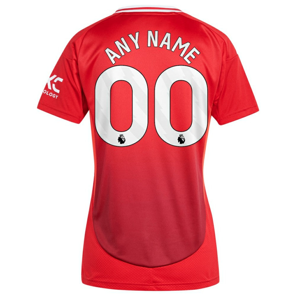 Manchester United Women's 2024/25 Home Replica Custom Jersey Red