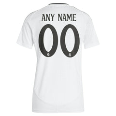 Real Madrid Women's 2024/25 Home Replica Custom Jersey White