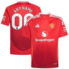 Manchester United Youth 2024/25 Home Replica Custom Jersey Red